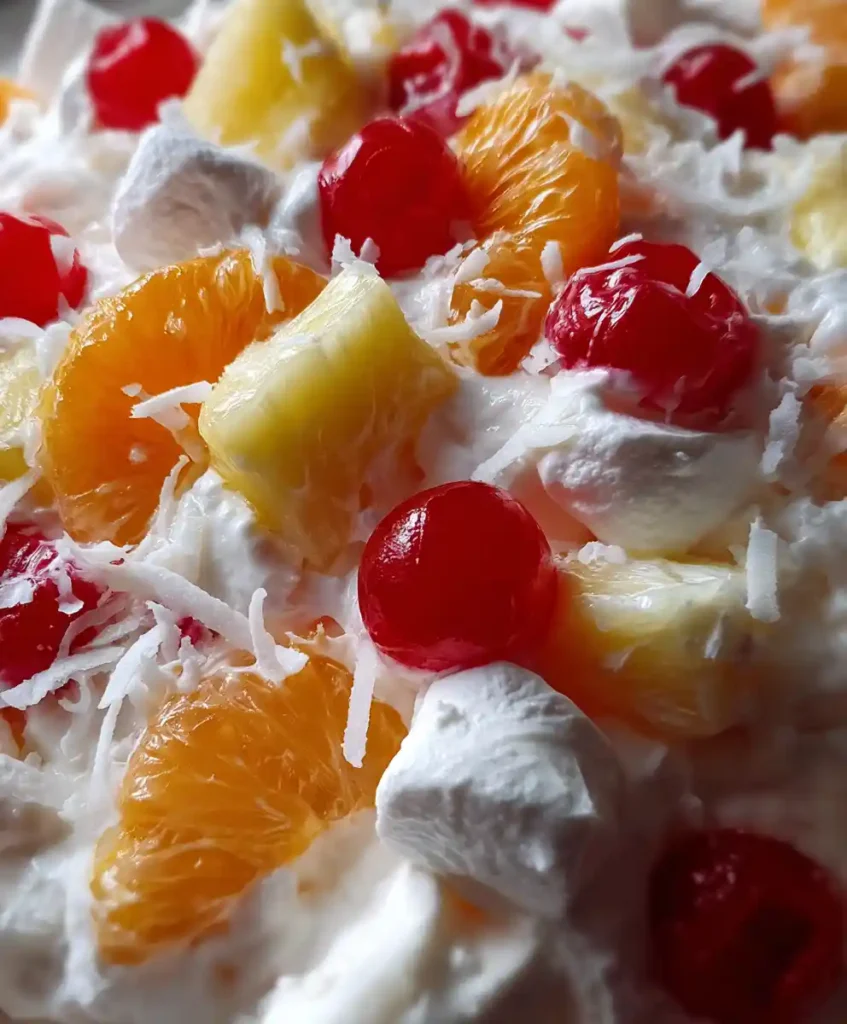 Ambrosia Salad Recipe With Tropical Fruit And Coconut Recipe