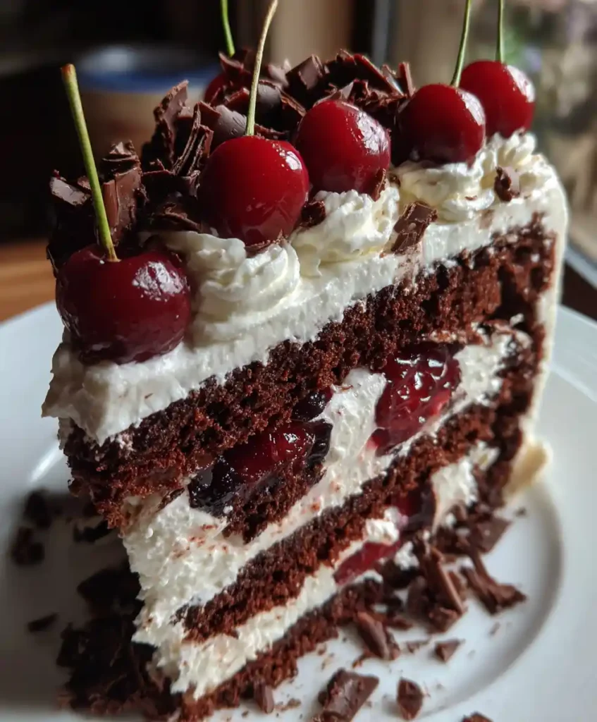 Black Forest Cake Recipe With Whipped Cream And Cherries Recipe