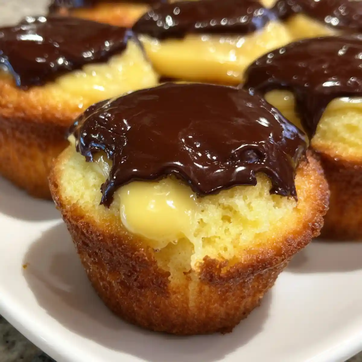 Boston Cream Cupcake Recipe With Custard Filling