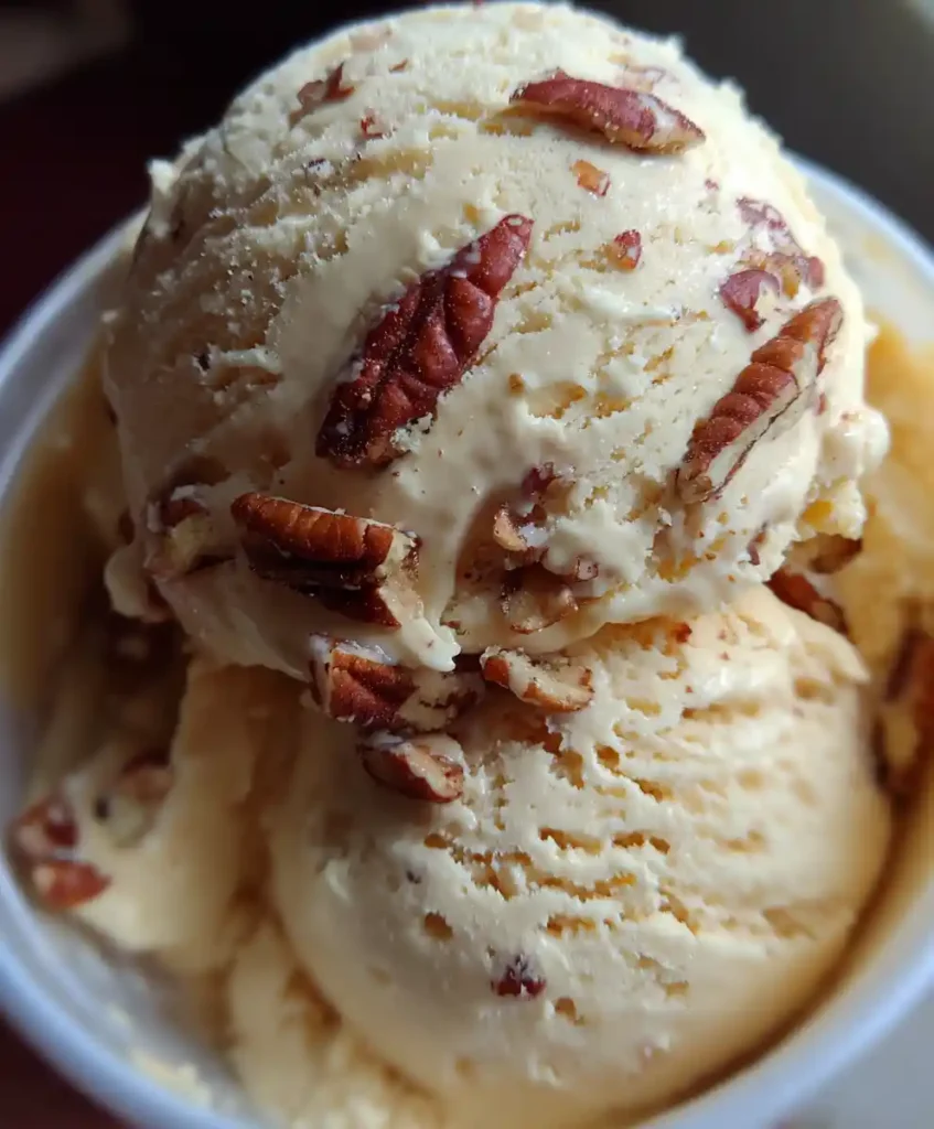 Butter Pecan Ice Cream With Toasted Nuts