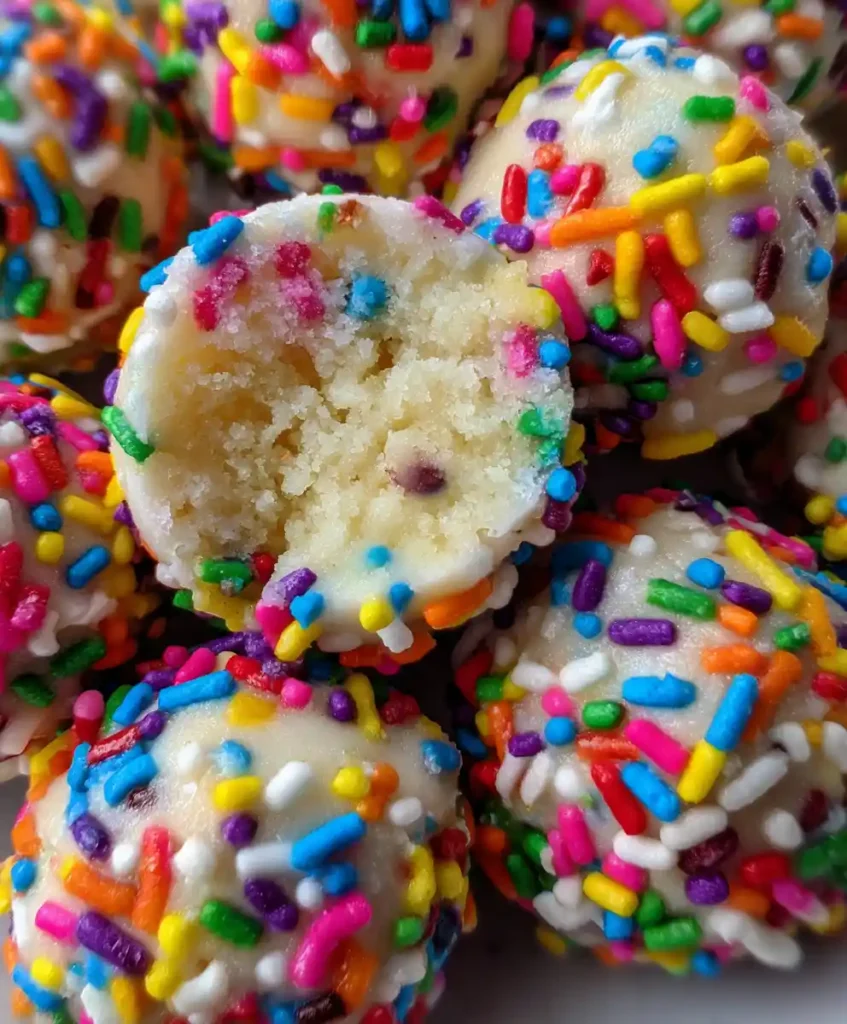 Cake Batter Bites Recipe No Bake Treats Recipe