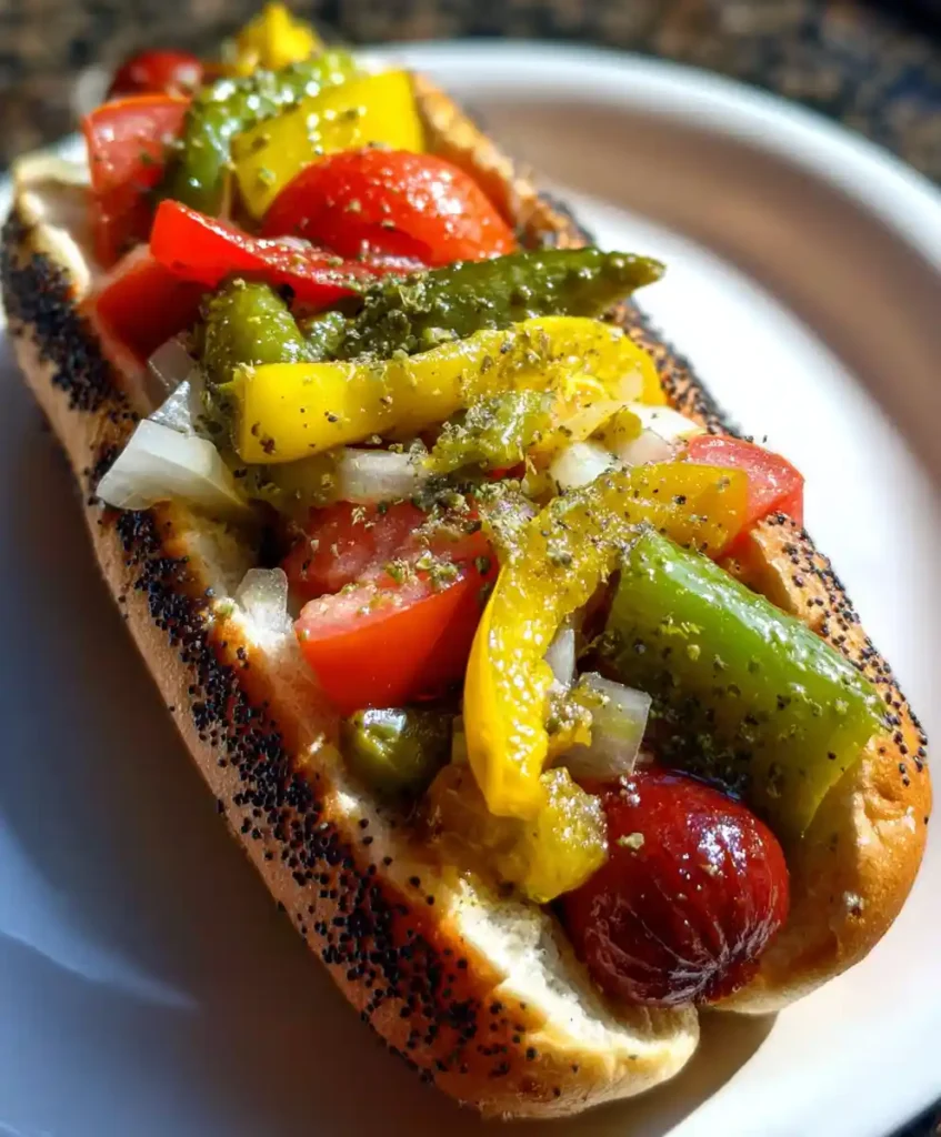 Chicago Dog Recipe With All The Toppings Recipe