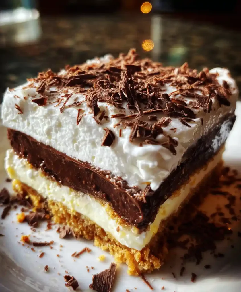 Chocolate Delight Recipe With Pecan Crust Layers 2