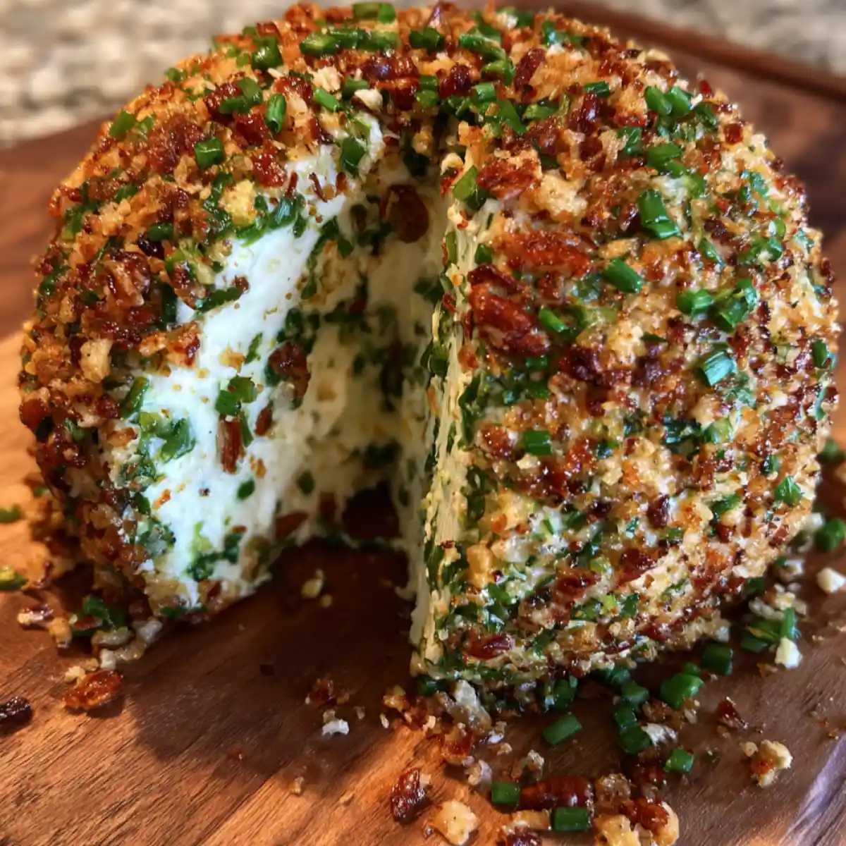 Classic Cheese Ball With Pecans And Chives