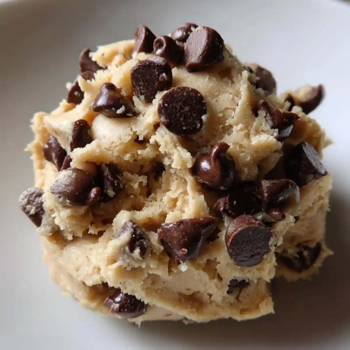 Edible Cookie Dough With Chocolate Chips
