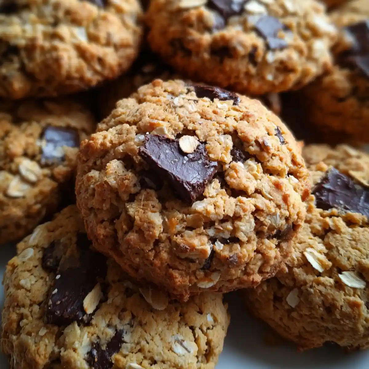 Healthy Cookies With Oats And Dark Chocolate Recipe