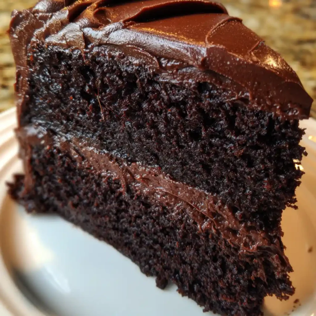 Moist Fudge Layer Chocolate Cake