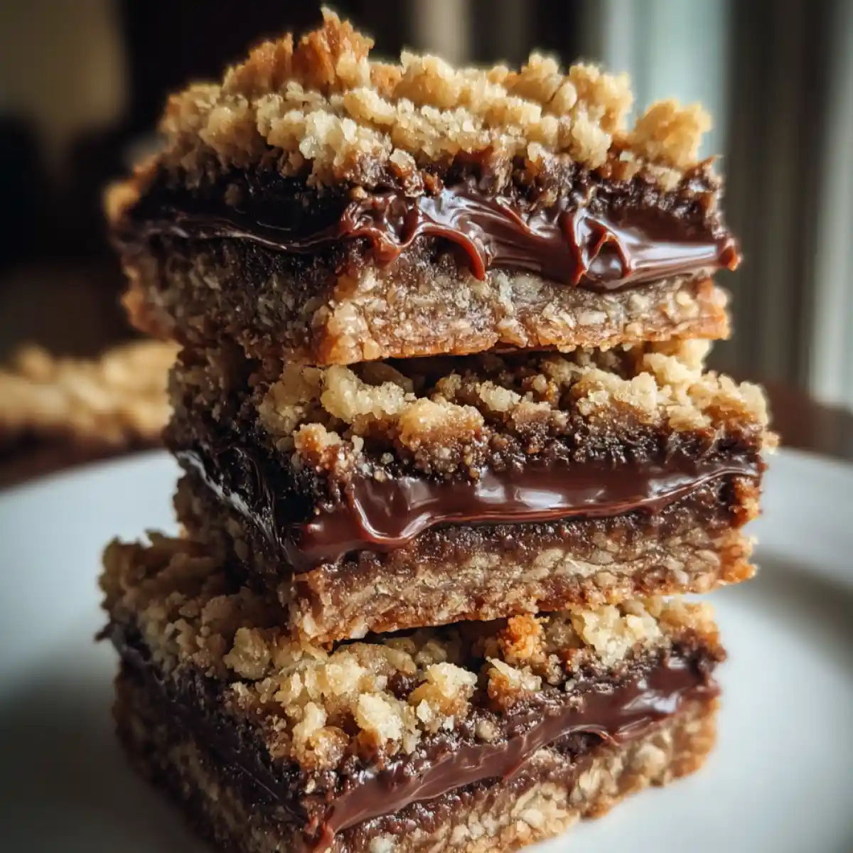 Oat Fudge Bar Recipe With Chocolate Layer