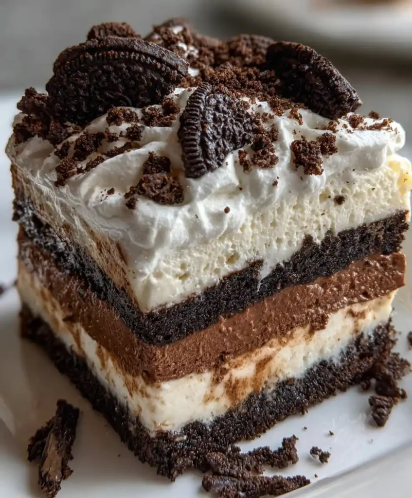 Oreo Ice Cream Cake With Fudge Layers Recipe