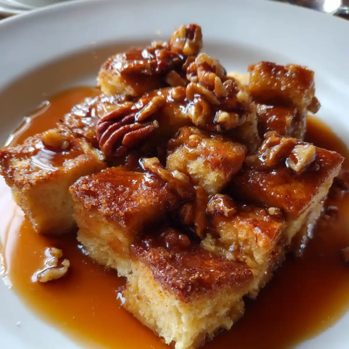 Pecan Pie Bread Pudding Recipe With Bourbon Sauce