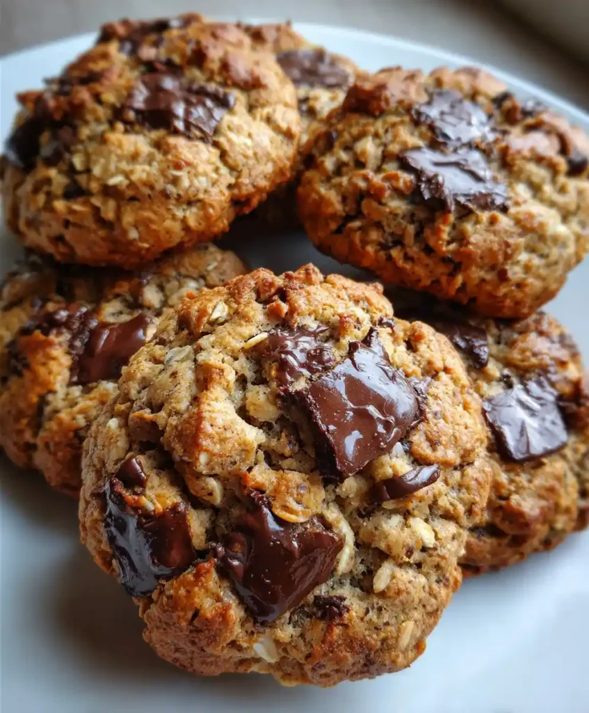 Protein Cookies With Oats And Chocolate Chunks