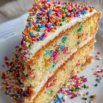 Rainbow Sprinkle Funfetti Cake