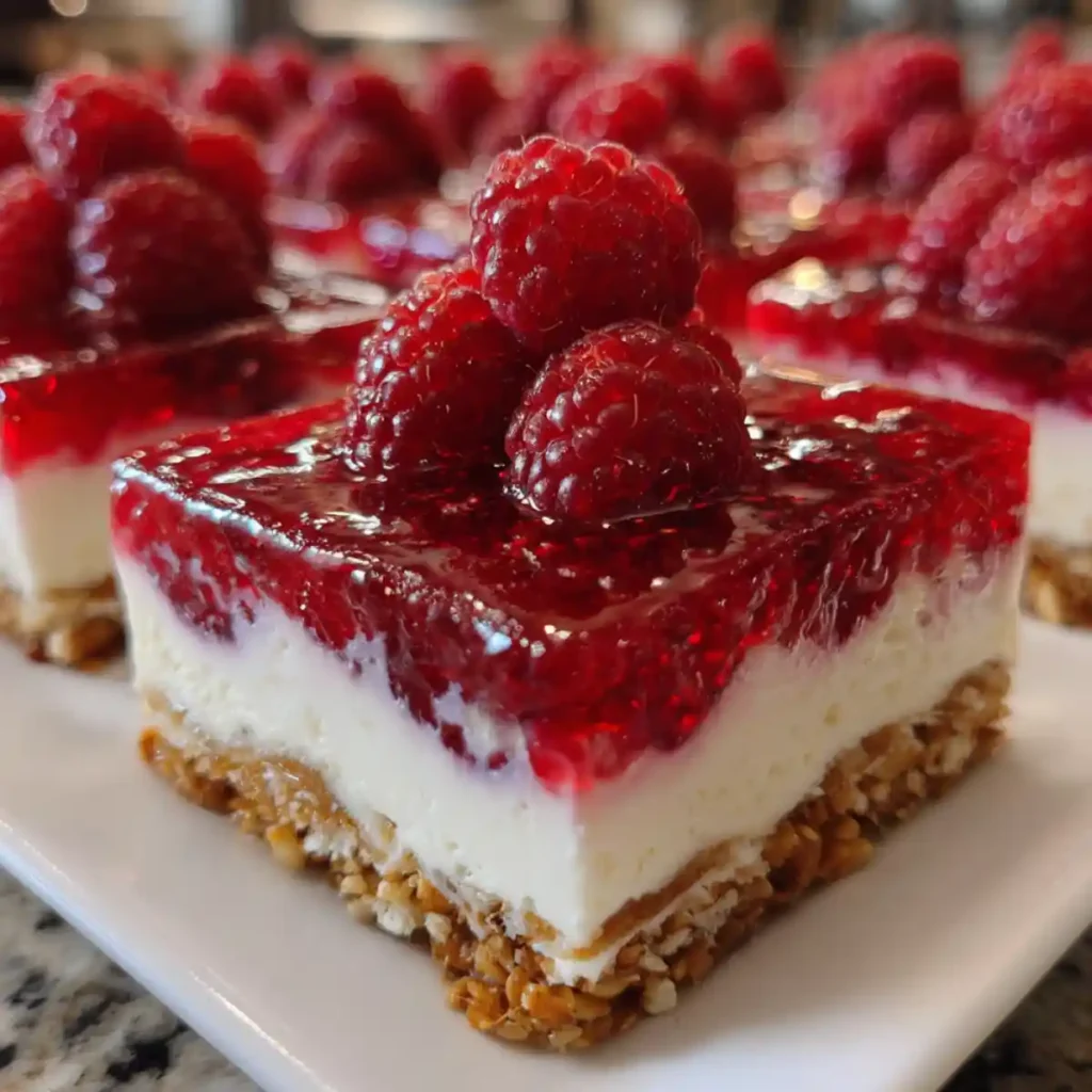 Raspberry Pretzel Salad Recipe With Cream Cheese Layer