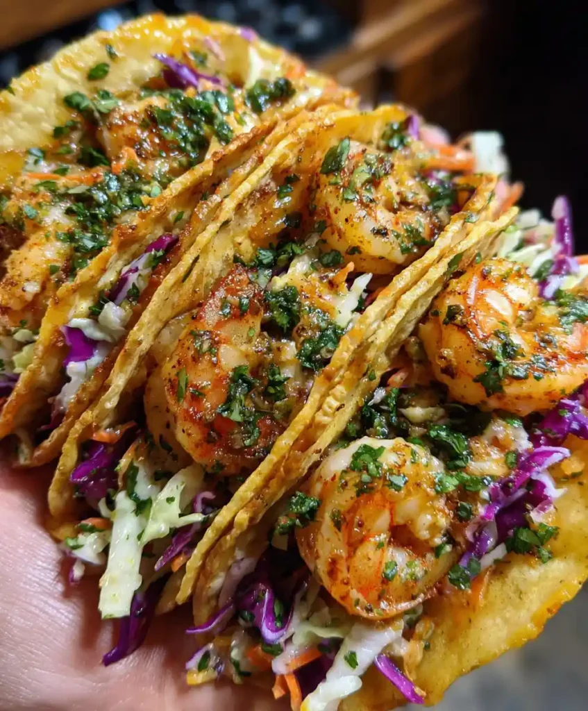Shrimp Taco Recipe With Creamy Slaw
