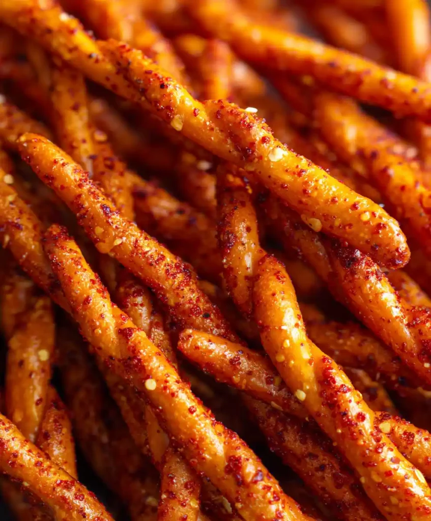 Spicy Pretzel Recipe Baked Snack Twists Recipe