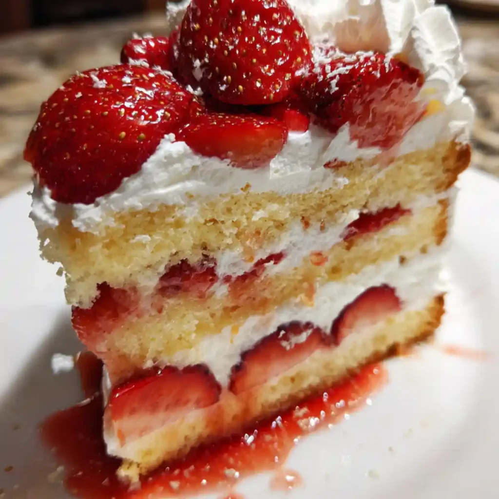 Strawberry Shortcake Cake With Whipped Cream Reicpe
