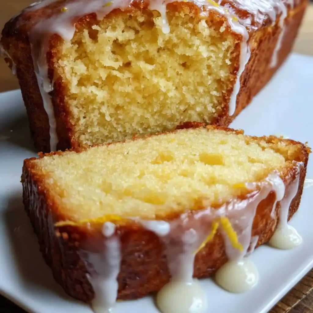 Tangy Glazed Lemon Cake Loaf
