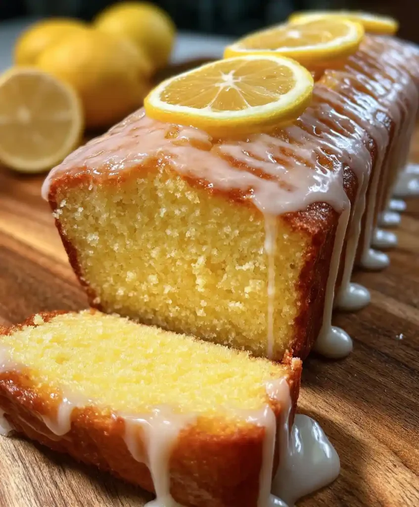 Tangy Glazed Lemon Cake Loaf Recipe