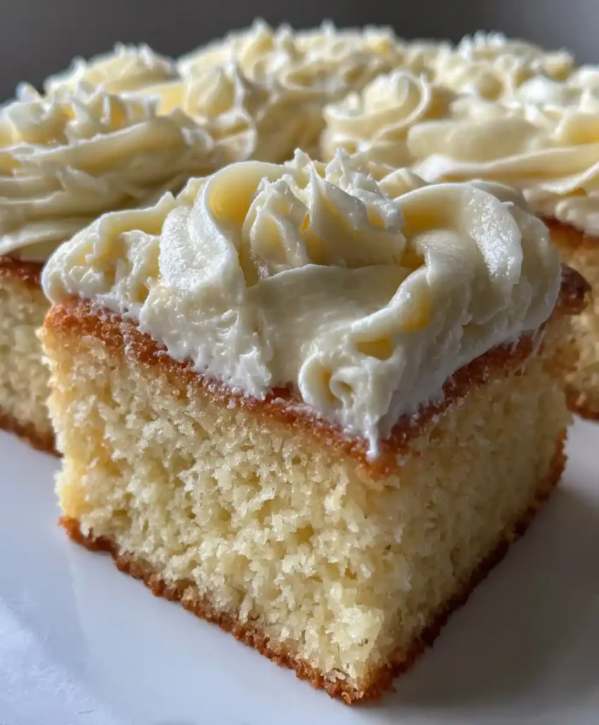 Vanilla Sheet Cake With Buttercream Frosting Recipe