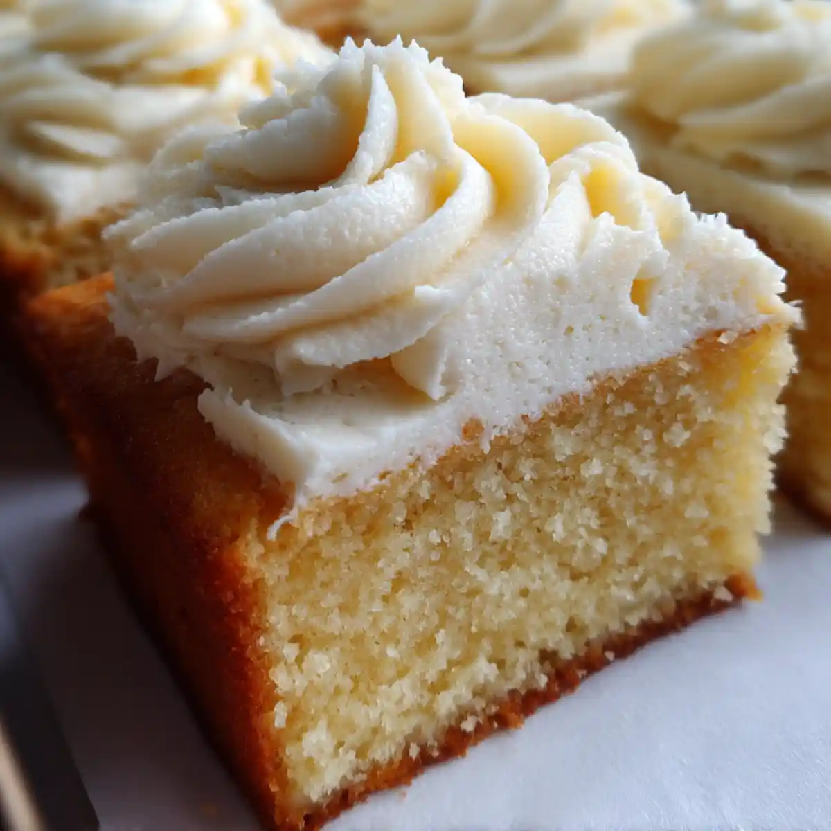 Vanilla Sheet Cake With Buttercream Frosting
