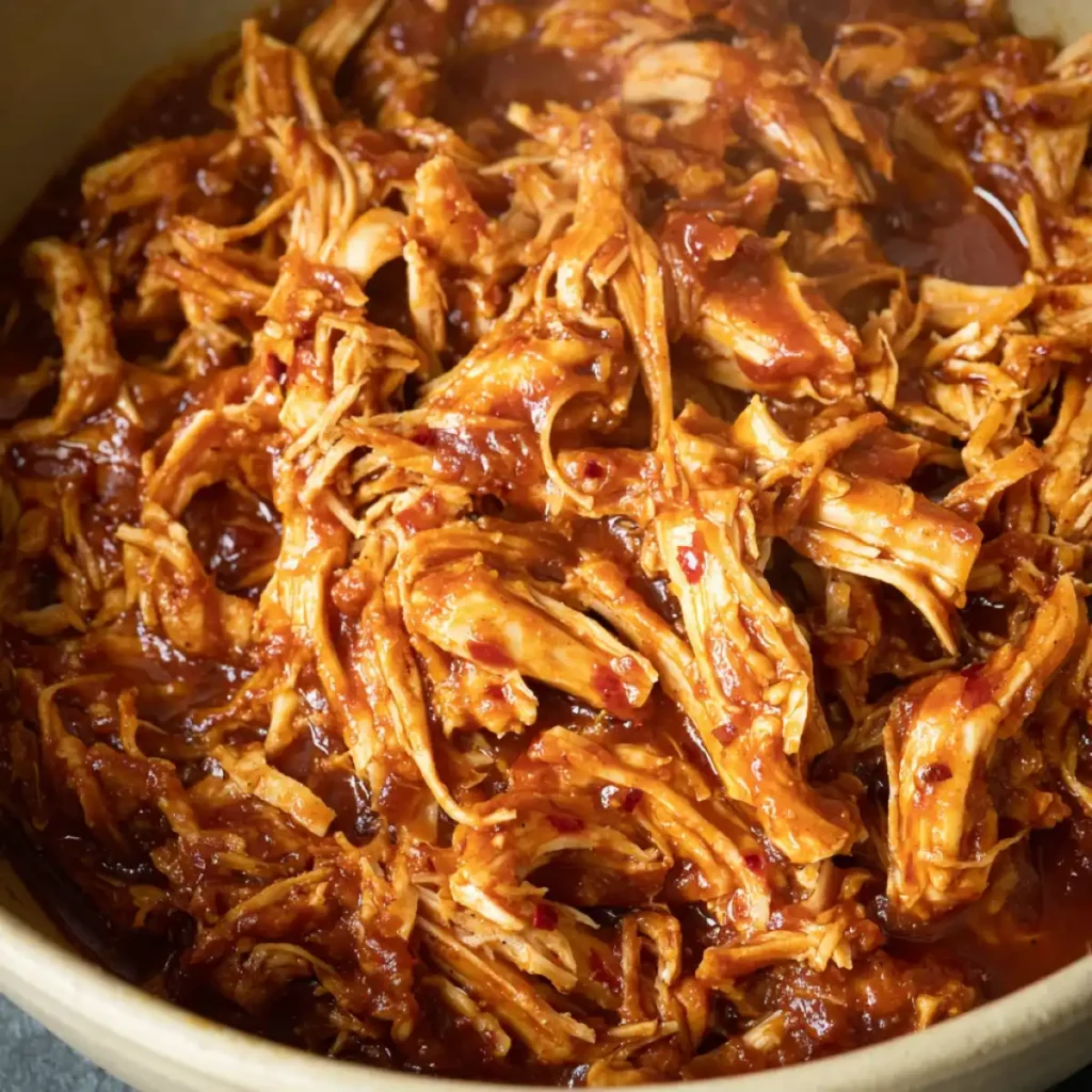 Crockpot BBQ Chicken Easy Pulled Chicken