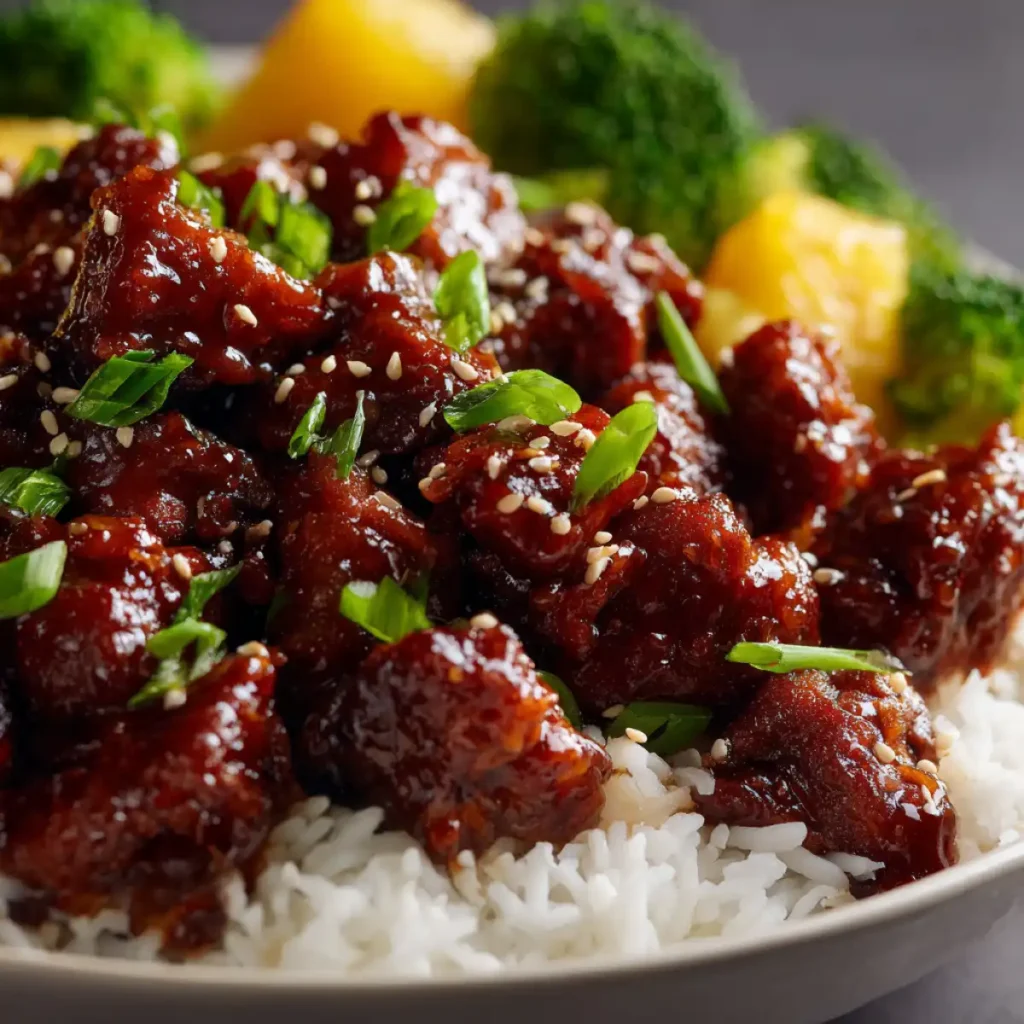 General Tso Crockpot Chicken
