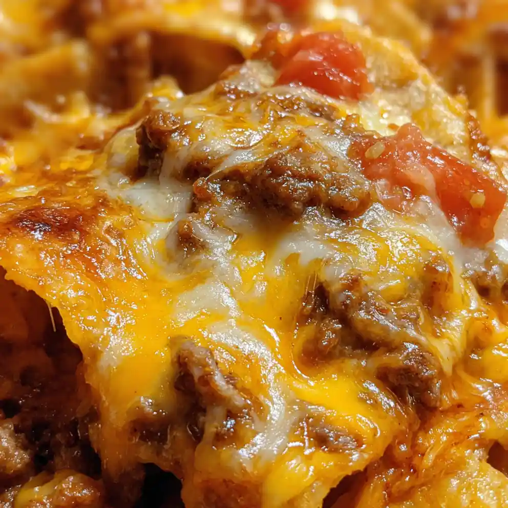 Cheesy Taco Casserole Recipe with Ground Beef