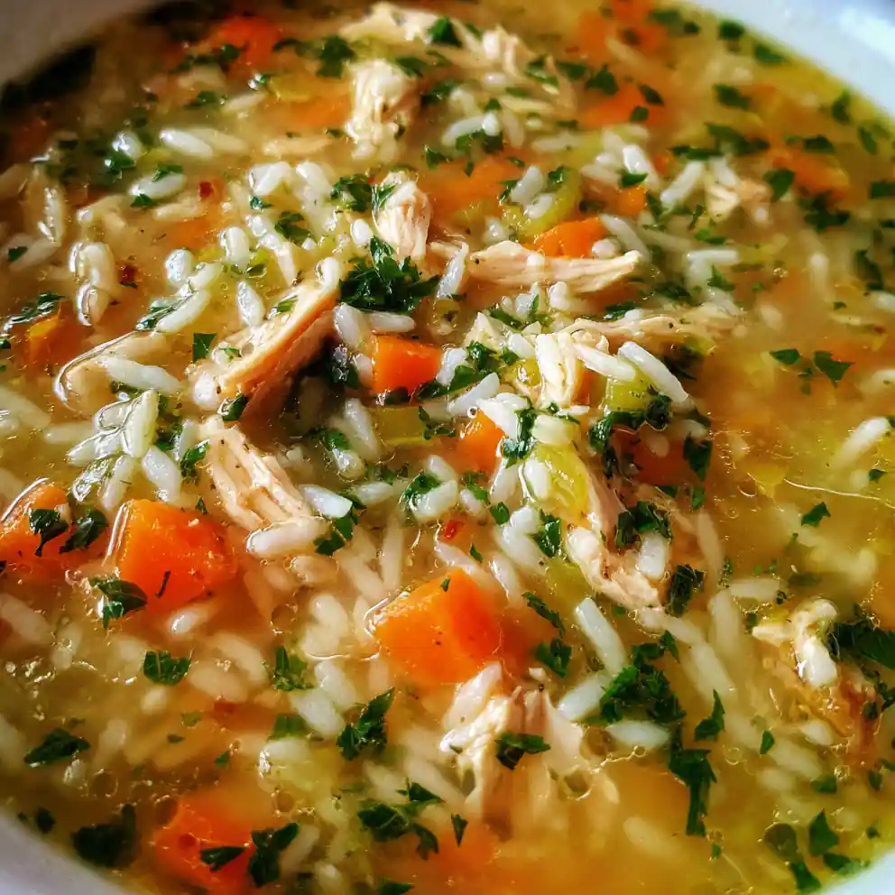 Chicken and Rice Soup with Vegetables