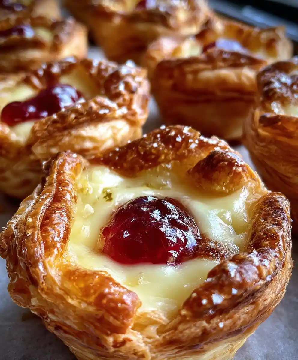 Cranberry Brie Bites with Flaky Puff Pastry