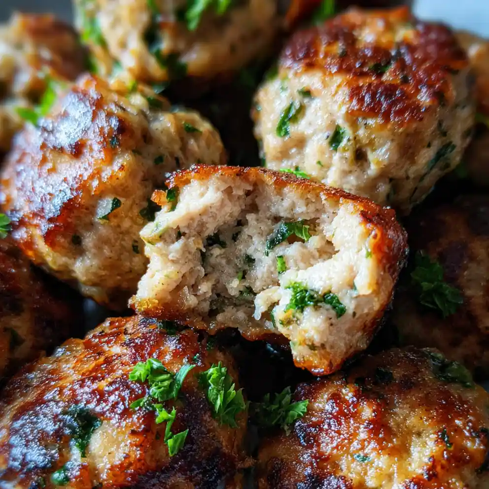 Ground Turkey Recipe Juicy Herb Meatballs Baked 1758563665.8555048