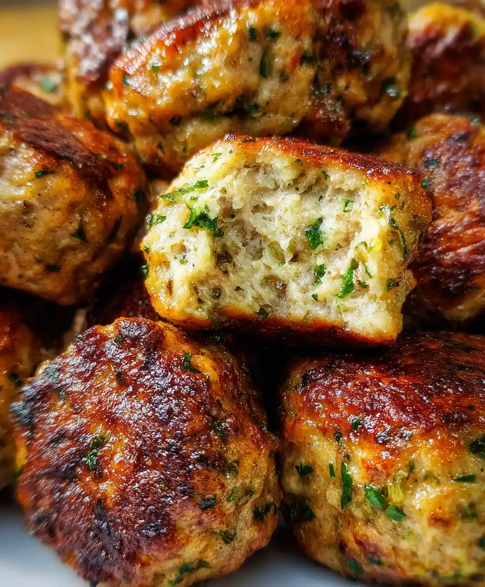 Ground Turkey Recipe Juicy Herb Meatballs Baked