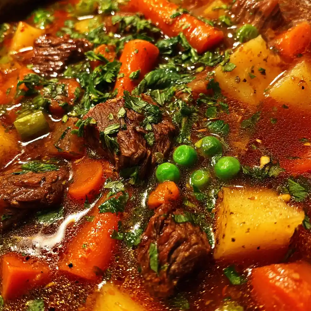 Hearty Beef Vegetable Soup Recipe for Cold Nights