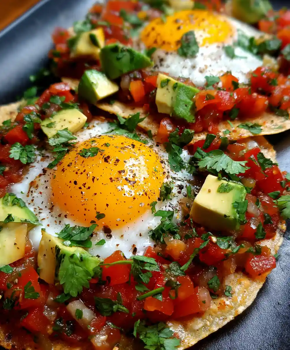 Huevos Rancheros Recipe with Fresh Salsa and Avocado