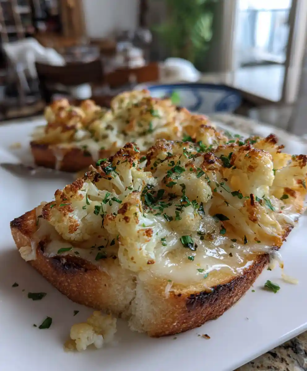 Ina Garten Cauliflower Toast With Parmesan Crunch