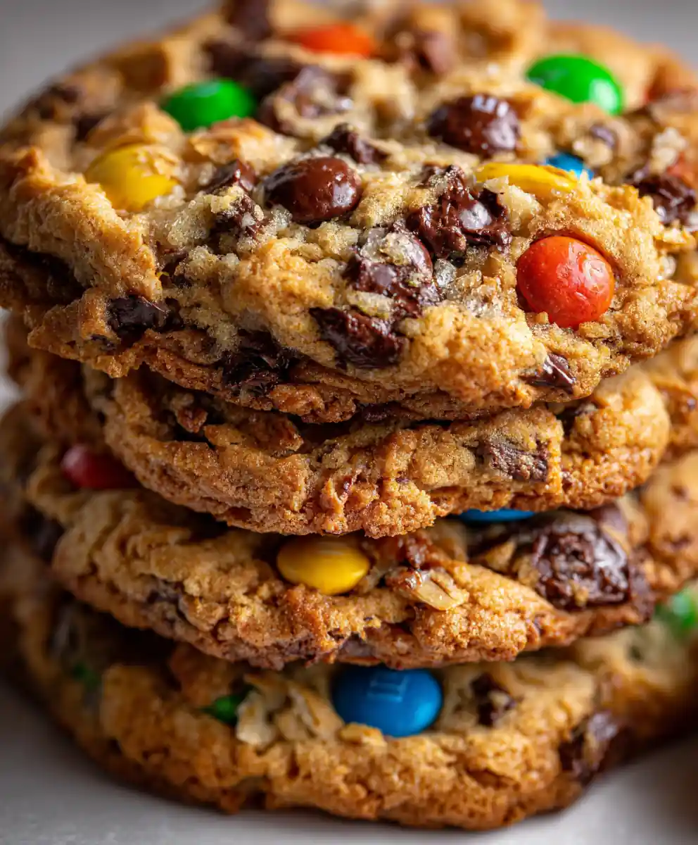 Monster Cookies Recipe Loaded with Chocolate and Oats