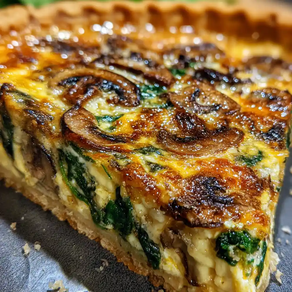 Quiche Recipe Spinach And Mushroom In Butter Crust 1758565403.932148