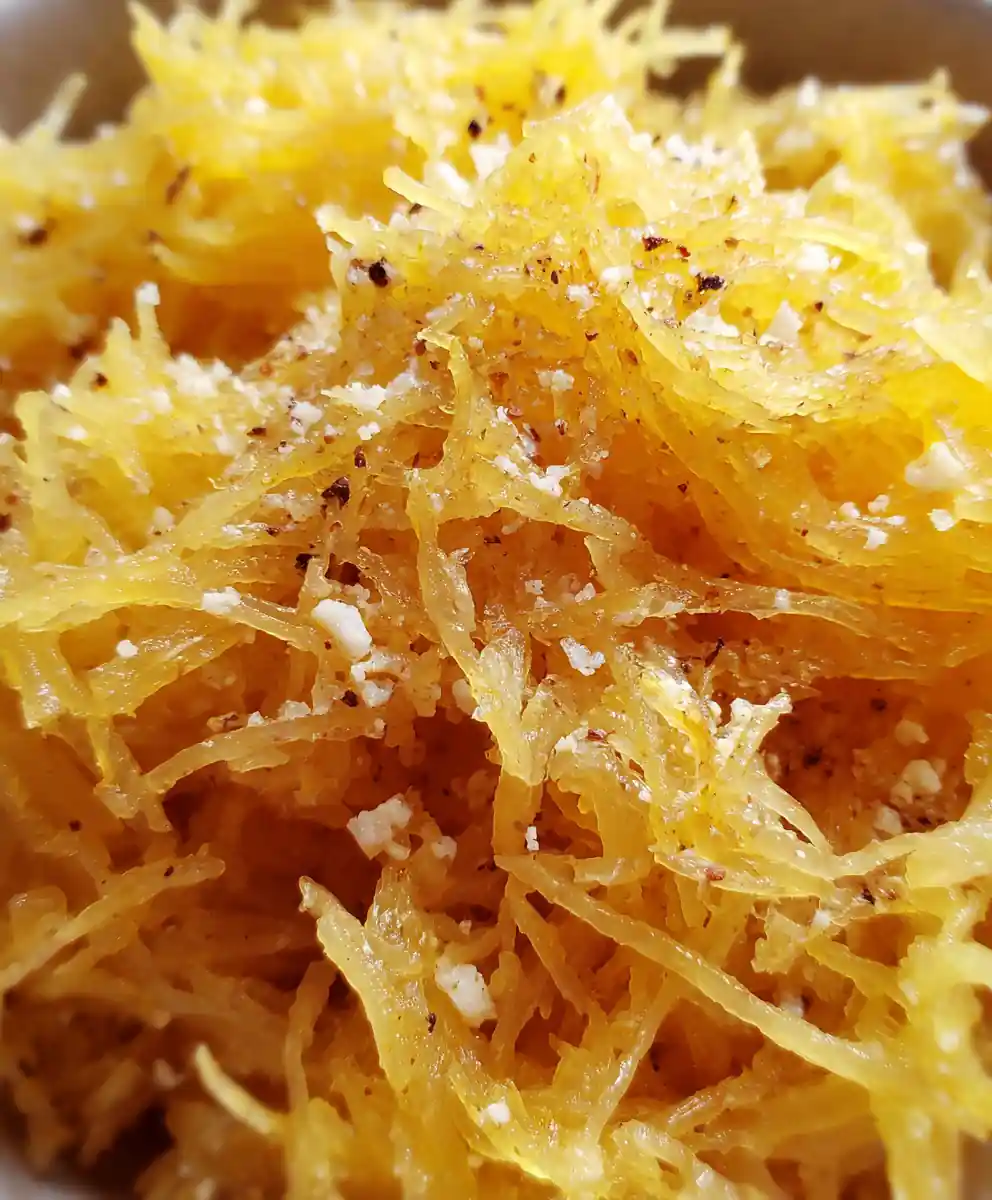 Roasted Spaghetti Squash with Garlic and Parmesan