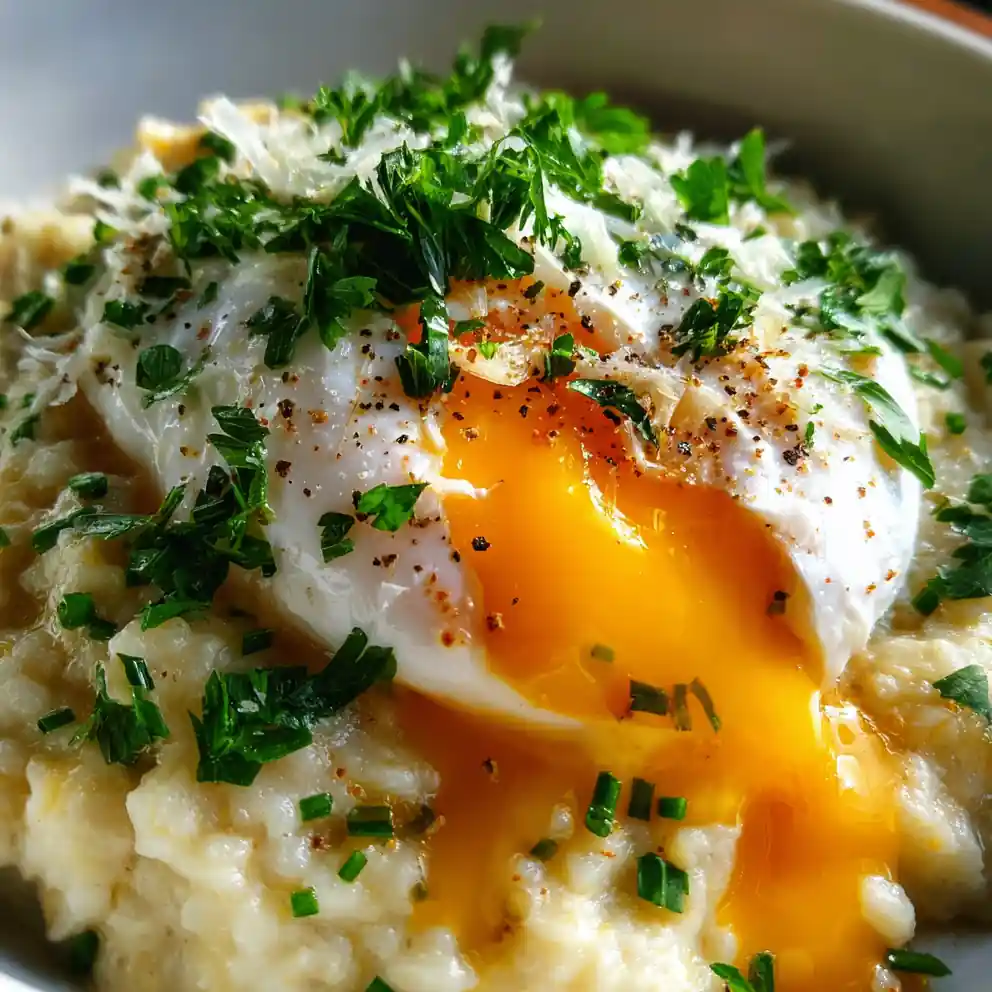 Savory Oatmeal With Poached Egg And Fresh Herbs 1759044296.7439053