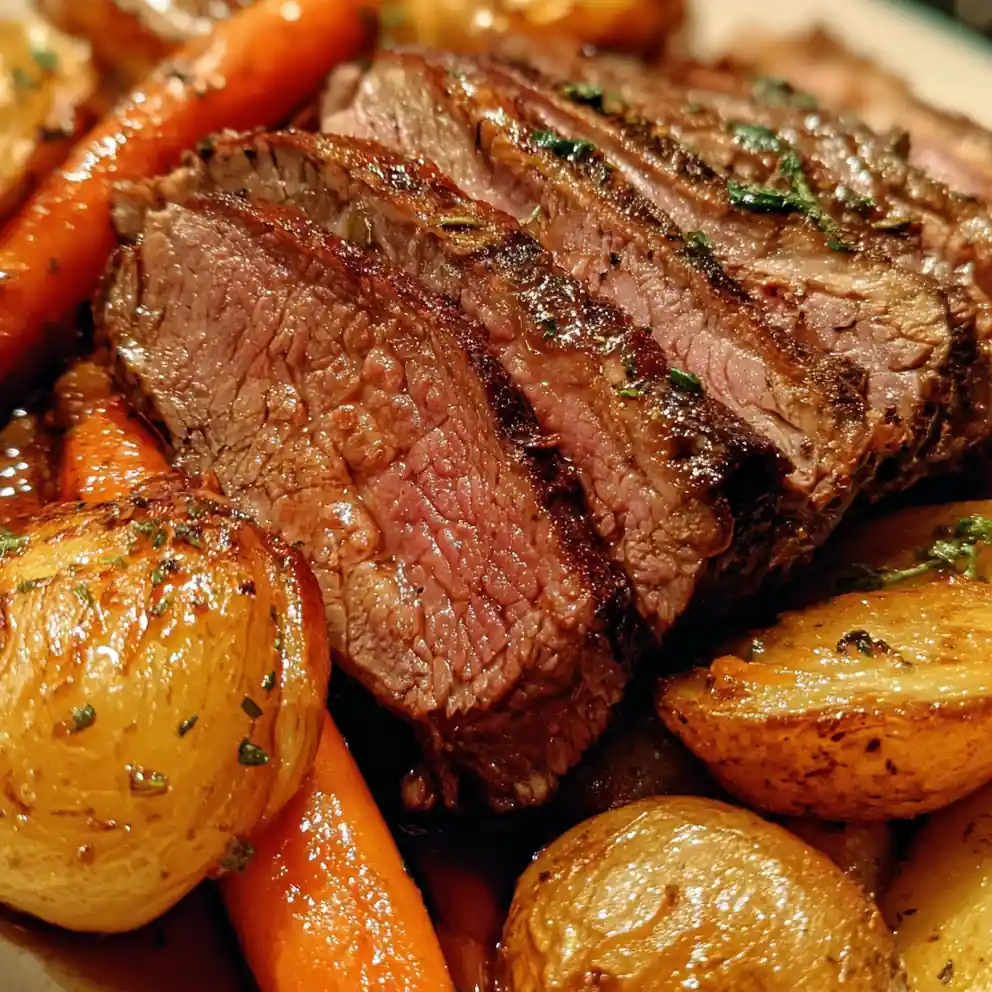 Slow Roasted Sirloin Tip Roast Recipe with Vegetables