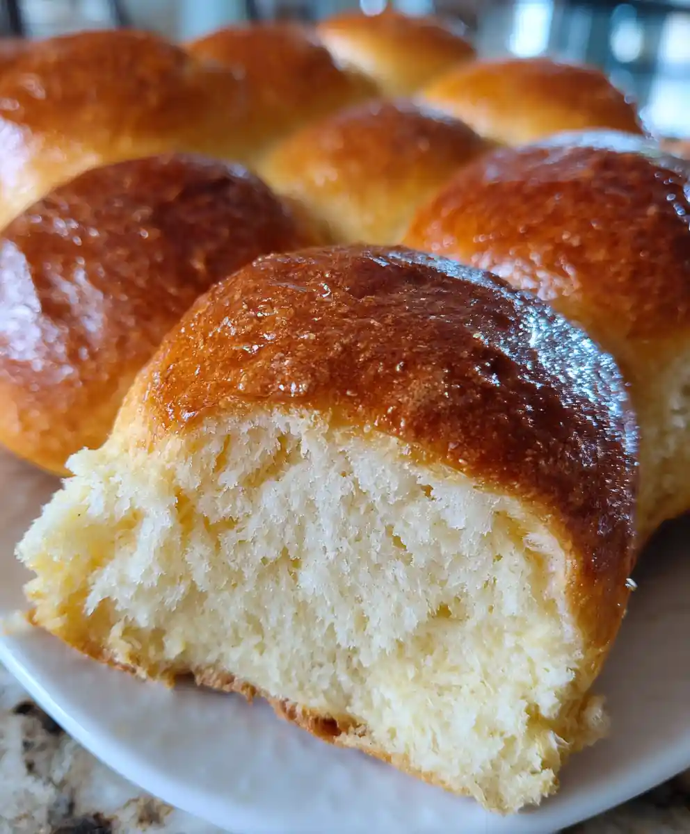 Soft Sourdough Dinner Rolls with Golden Crust