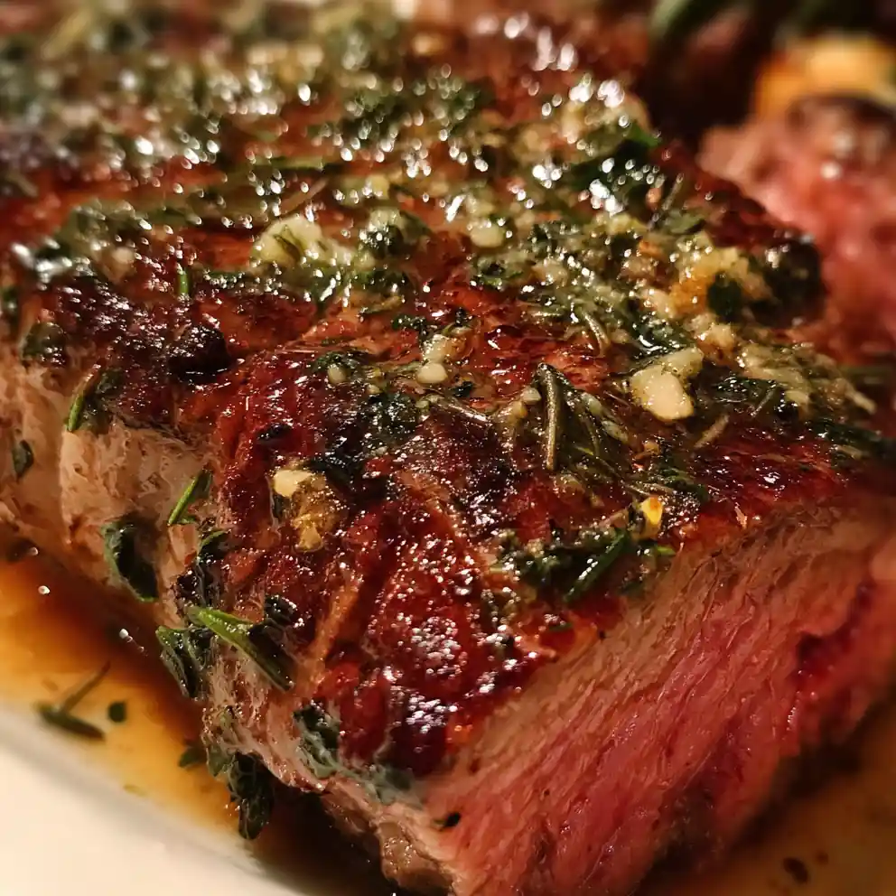 Top Sirloin Steak Recipe with Garlic Herb Butter