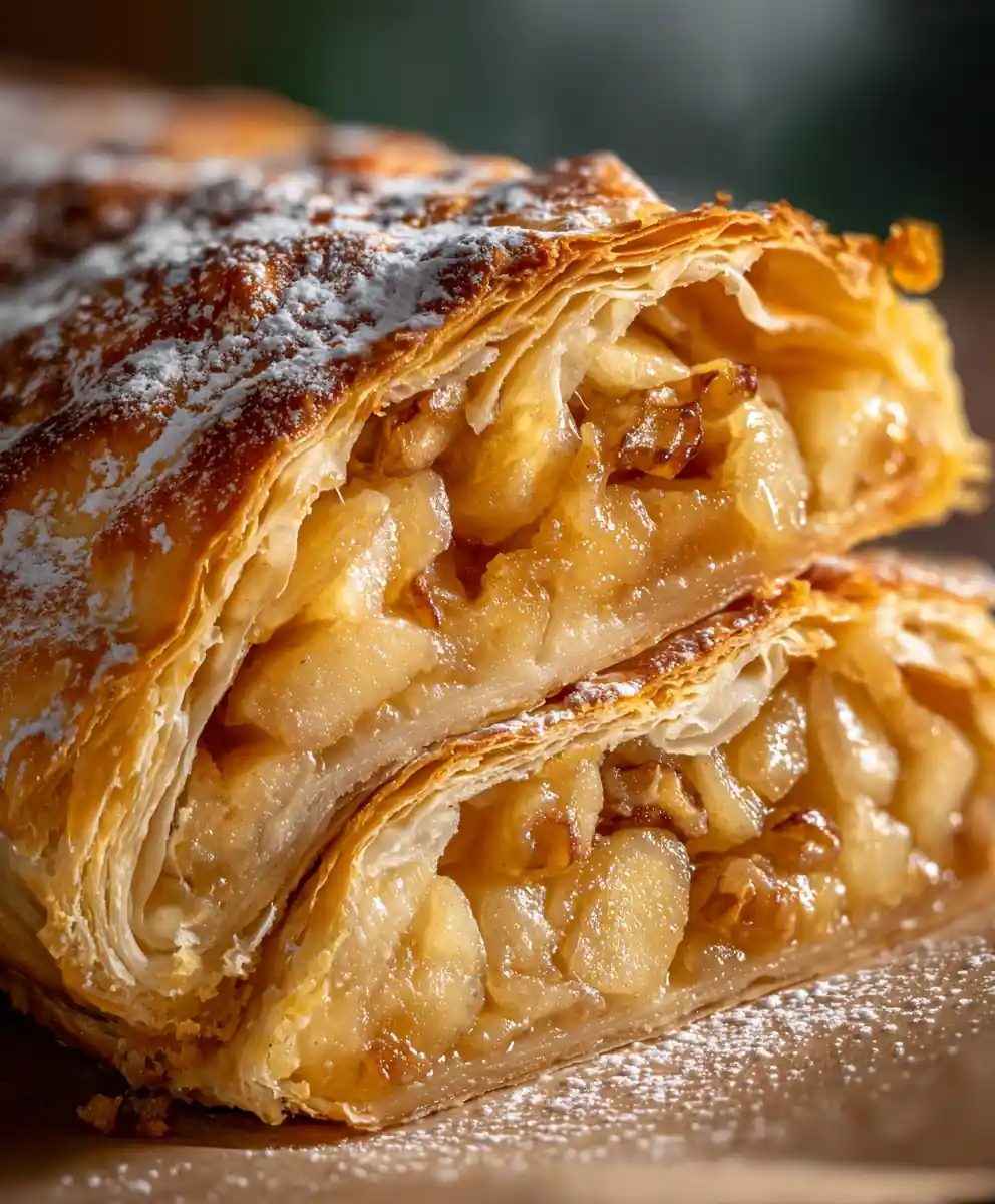 Traditional Apple Strudel Recipe with Flaky Pastry