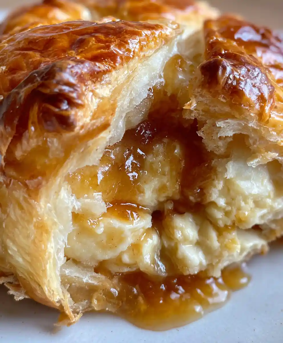 baked brie with fig jam puff pastry Holiday Appetizer