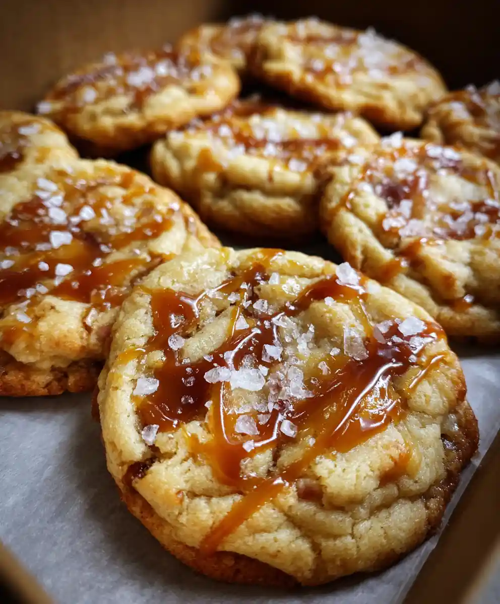 crispy salted caramel cookies recipe Chewy Oven Baked