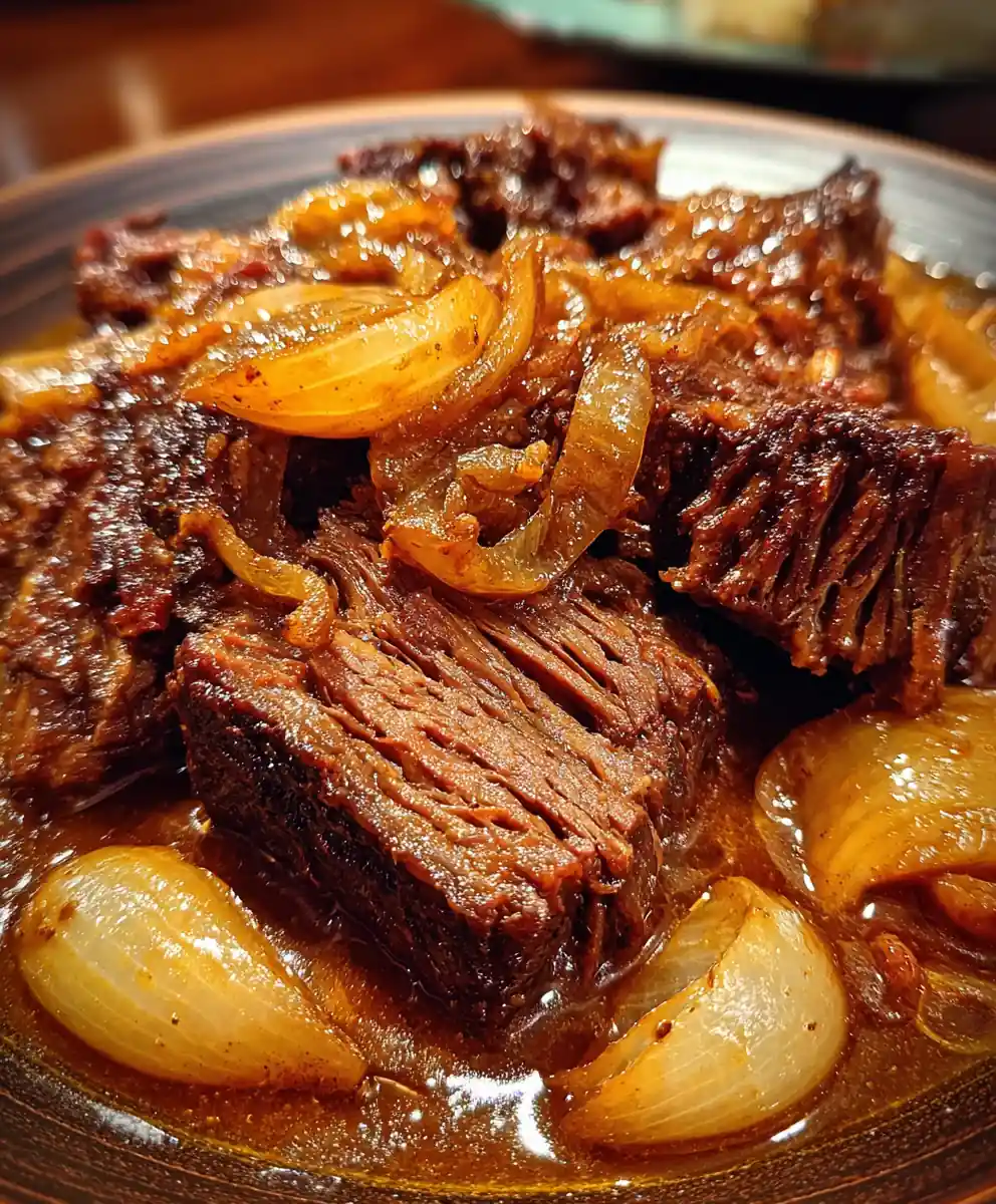 jewish brisket recipe Slow Cooked with Onions