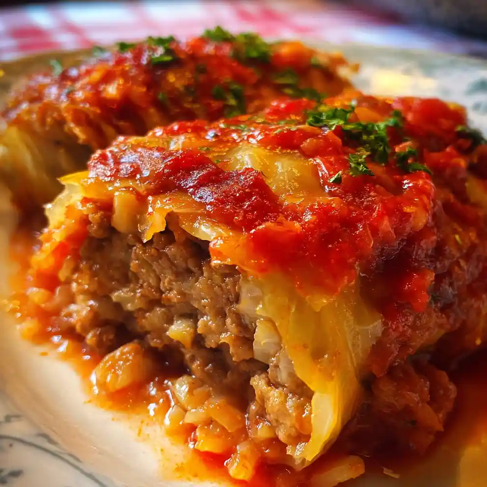 lazy cabbage rolls recipe Baked in Tomato Sauce