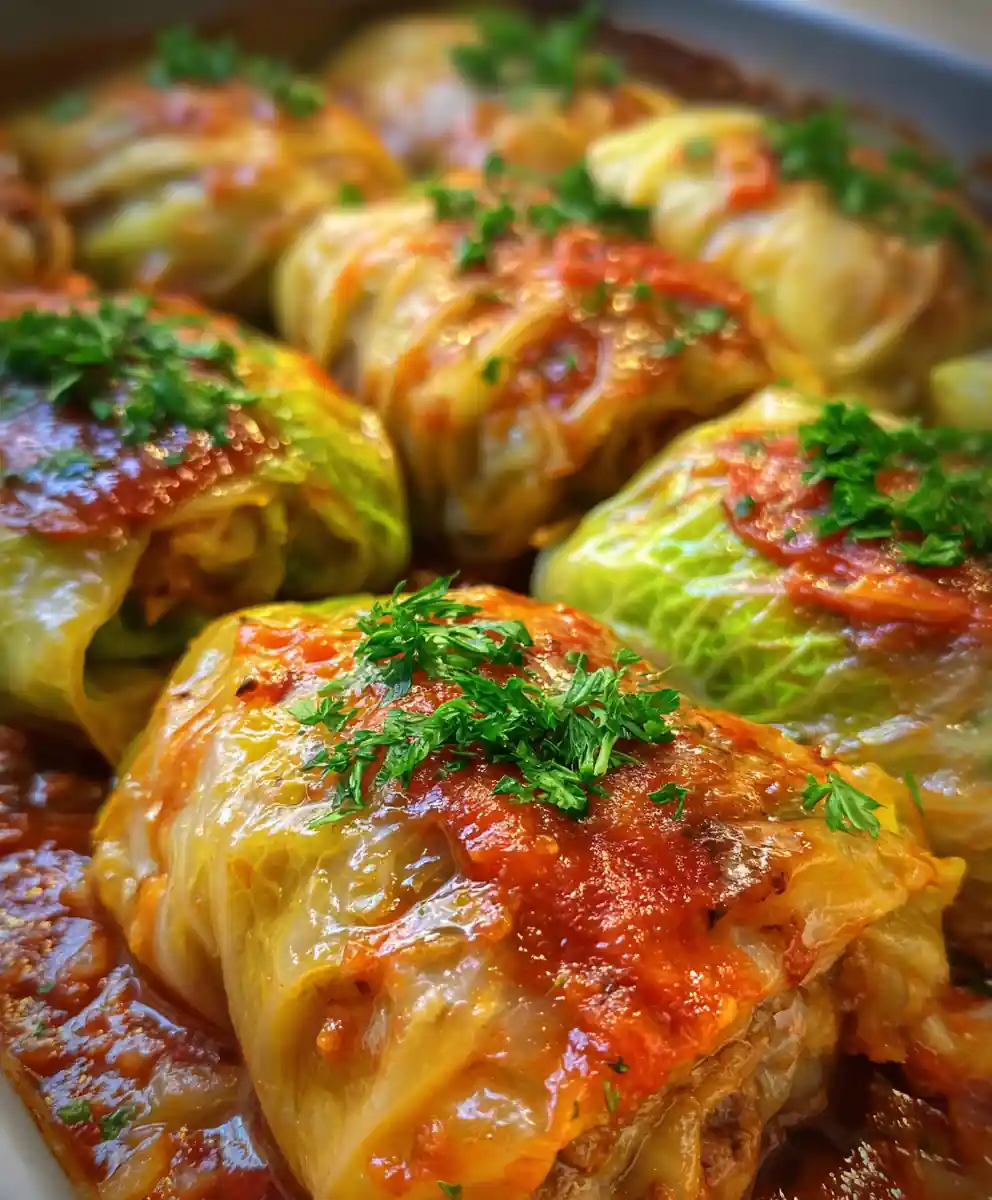 lazy cabbage rolls recipe Baked in Tomato Sauce