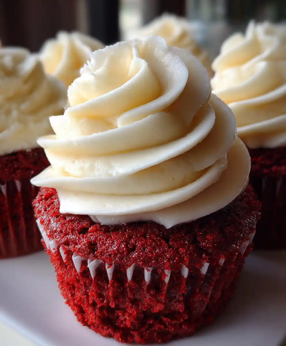 red velvet cupcake recipe without buttermilk with Cream Cheese Frosting