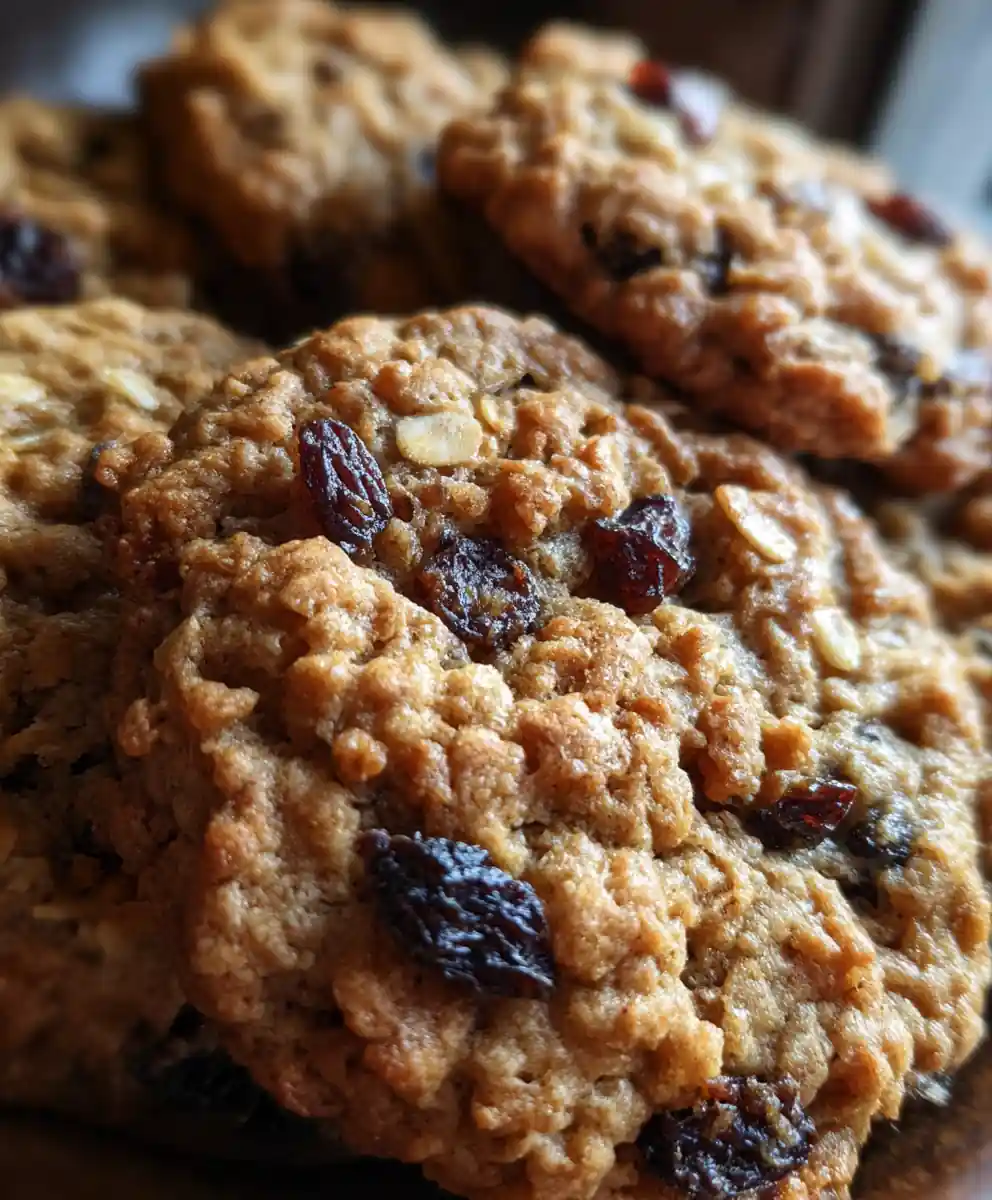 Bakery-Style Oatmeal Cookie Recipe with Raisins