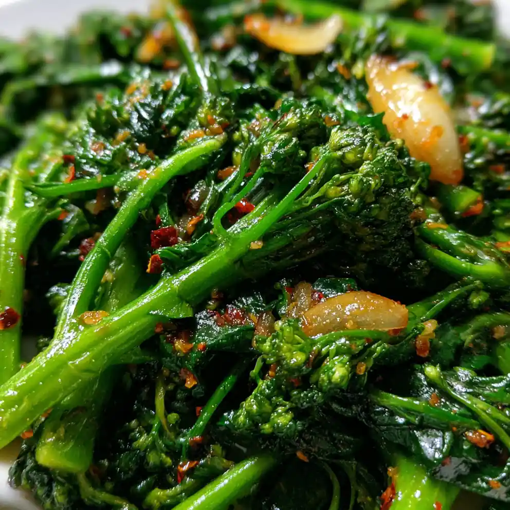 Broccoli Rabe Recipe Garlic Chili Saute 1759818639.182786